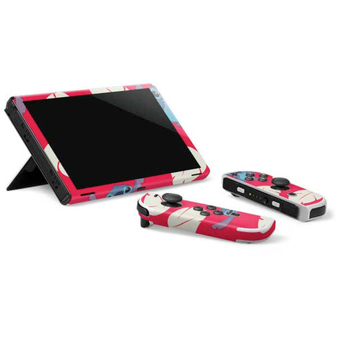 Disney Lilo and Stitch Character Pattern Nintendo Switch OLED (2021) Skin