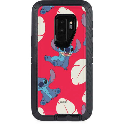 Disney Lilo and Stitch Character Pattern Otterbox Defender Galaxy Skin