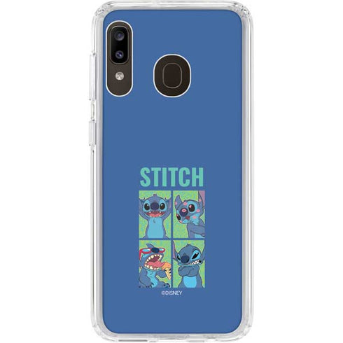 Disney Lilo and Stitch Personalities Moods Galaxy A20 Clear Case