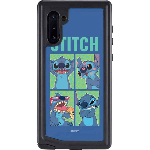 Disney Lilo and Stitch Personalities Moods Galaxy Note 10 Waterproof Case