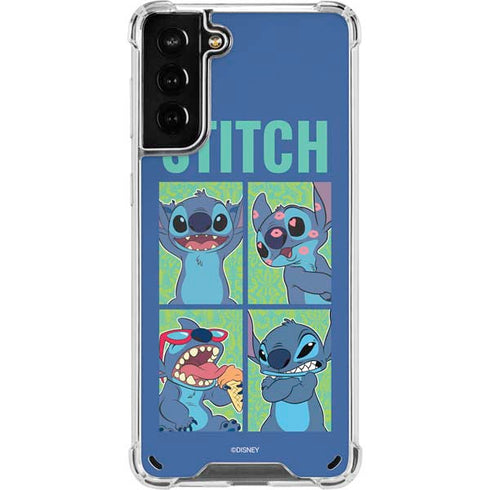 Disney Lilo and Stitch Personalities Moods Galaxy S21 Plus 5G Clear Case