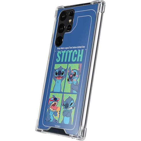Disney Lilo and Stitch Personalities Moods Galaxy S24 Ultra Clear Case