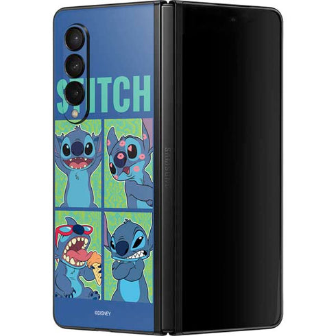 Disney Lilo and Stitch Personalities Moods Galaxy Z Fold3 5G Skin