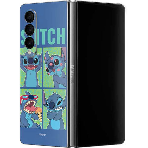 Disney Lilo and Stitch Personalities Moods Galaxy Z Fold4 5G Skin