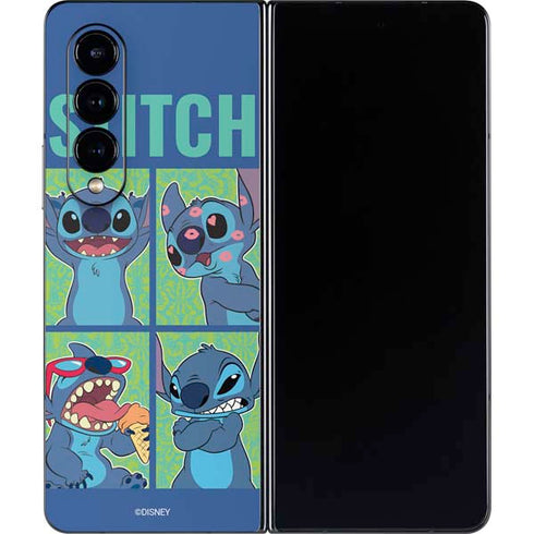 Disney Lilo and Stitch Personalities Moods Galaxy Z Fold4 5G Skin