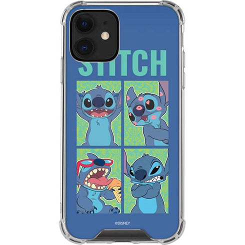 Disney Lilo and Stitch Personalities Moods iPhone 12 Clear Case