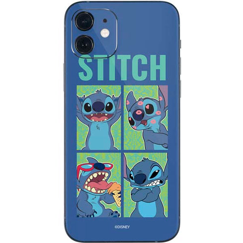 Disney Lilo and Stitch Personalities Moods iPhone 12 Mini Skin