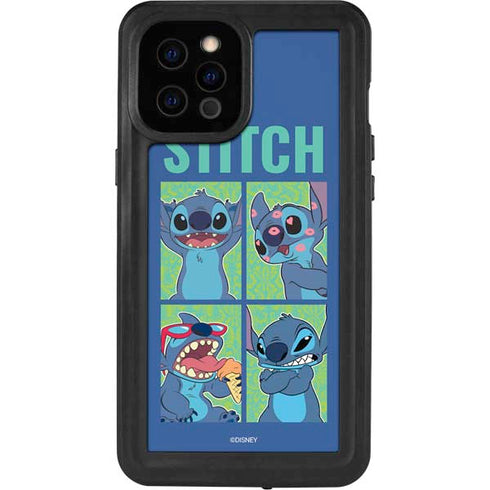 Disney Lilo and Stitch Personalities Moods iPhone 12 Pro Max Waterproof Case