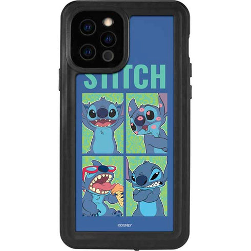 Disney Lilo and Stitch Personalities Moods iPhone 12 Pro Waterproof Case