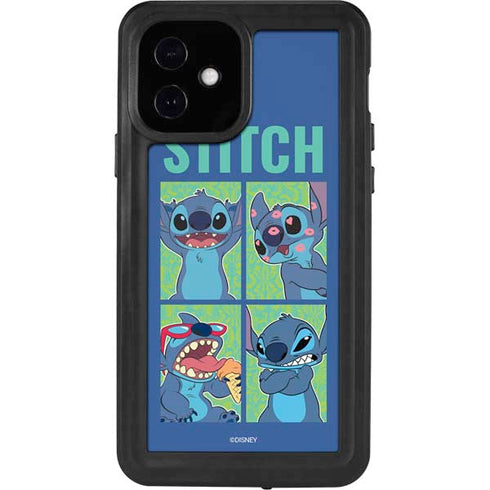 Disney Lilo and Stitch Personalities Moods iPhone 12 Waterproof Case