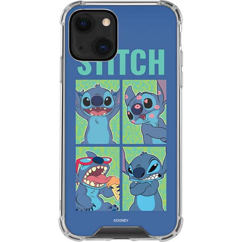 Disney Lilo and Stitch Personalities Moods iPhone 14 Plus Clear Case