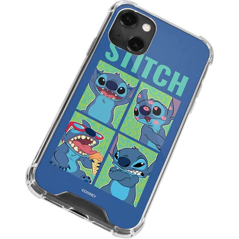 Disney Lilo and Stitch Personalities Moods iPhone 14 Plus Clear Case