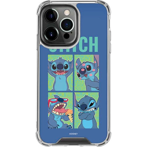 Disney Lilo and Stitch Personalities Moods iPhone 15 Pro Clear Case