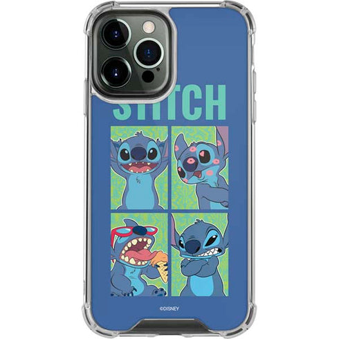 Disney Lilo and Stitch Personalities Moods iPhone 15 Pro Max Clear Case