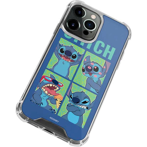 Disney Lilo and Stitch Personalities Moods iPhone 15 Pro Max Clear Case