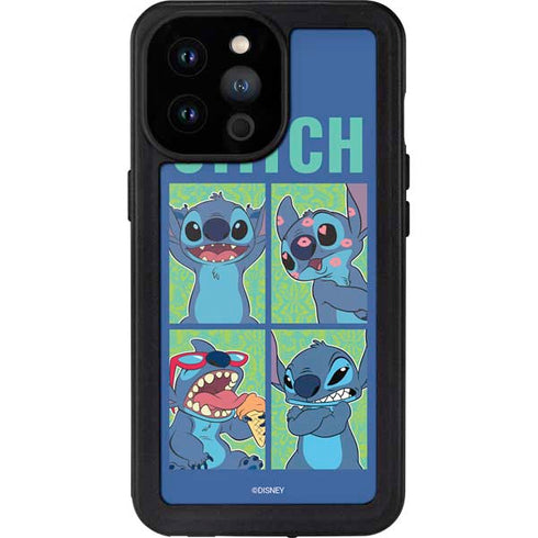 Disney Lilo and Stitch Personalities Moods iPhone 14 Pro Max Waterproof Case