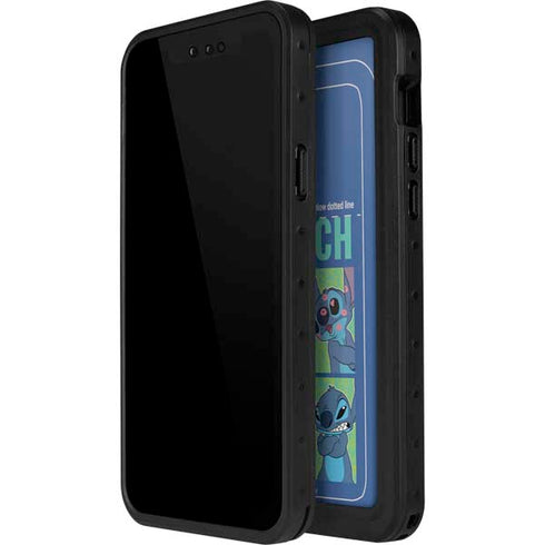 Disney Lilo and Stitch Personalities Moods iPhone 15 Plus Waterproof Case