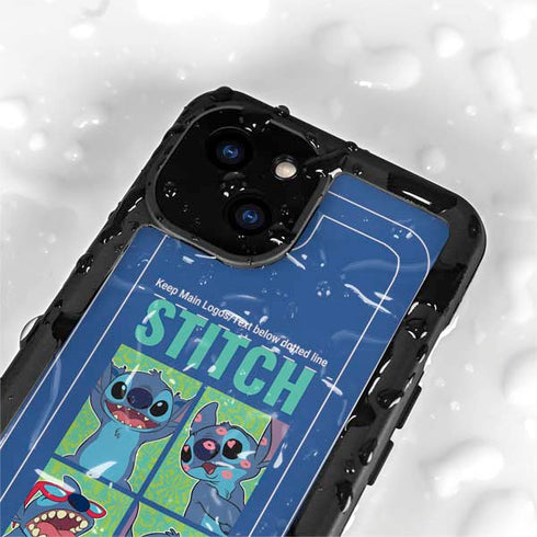 Disney Lilo and Stitch Personalities Moods iPhone 15 Waterproof Case