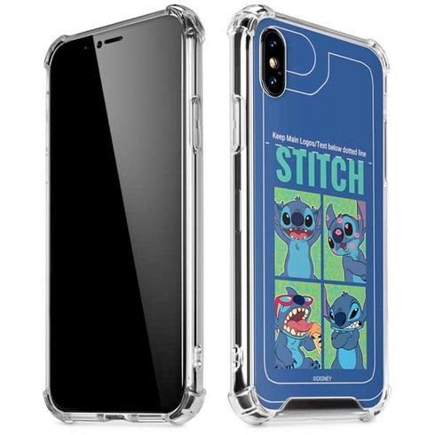 Disney Lilo and Stitch Personalities Moods iPhone XS Max Clear Case