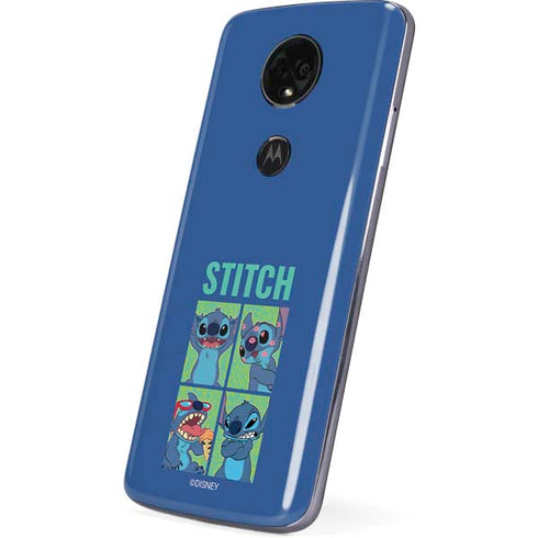 Disney Lilo and Stitch Personalities Moods Moto E5 Plus Skin