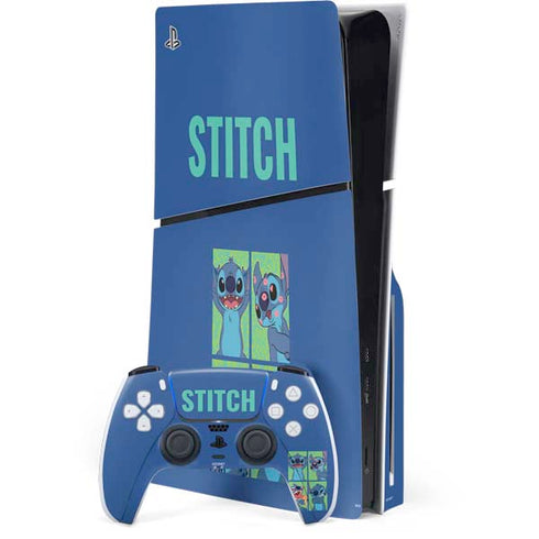 Disney Lilo and Stitch Personalities Moods PS5 Slim Disk Bundle Skin
