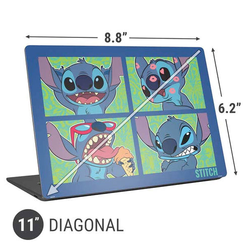 Disney Lilo and Stitch Personalities Moods Universal Laptop 11in (8.8 x 6.2in) Skin