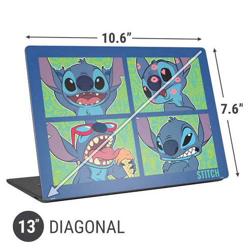 Disney Lilo and Stitch Personalities Moods Universal Laptop 13in (10.6 x 7.6in) Skin