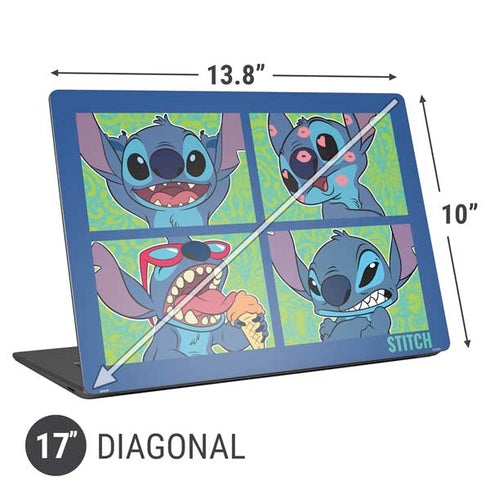 Disney Lilo and Stitch Personalities Moods Universal Laptop 17in (13.8 x 10in) Skin