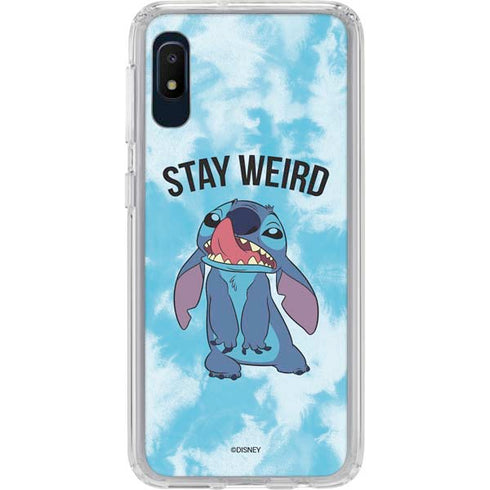 Disney Lilo and Stitch Stay Weird Galaxy A10e Clear Case