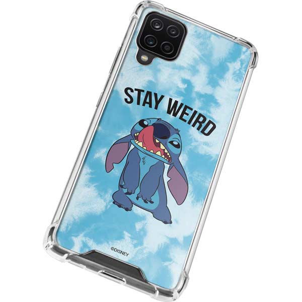 Disney Lilo and Stitch Stay Weird Galaxy A12 Clear Case Disney Lilo and Stitch Stay Weird Galaxy A12 Clear Case