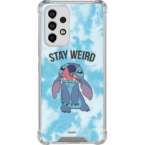 Disney Lilo and Stitch Stay Weird Galaxy A33 5G Clear Case