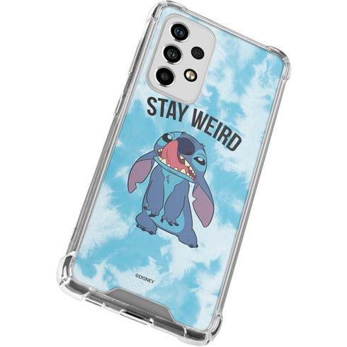 Disney Lilo and Stitch Stay Weird Galaxy A53 5G Clear Case