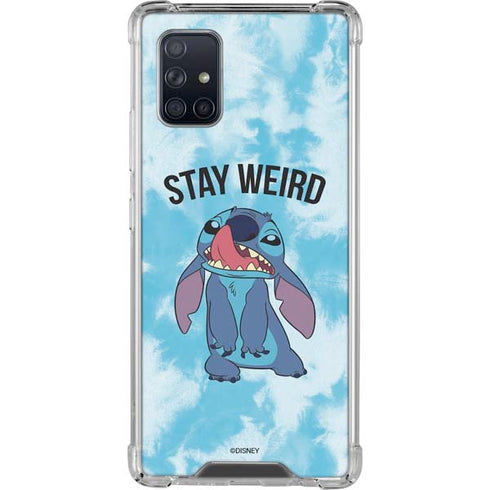 Disney Lilo and Stitch Stay Weird Galaxy A71 5G Clear Case