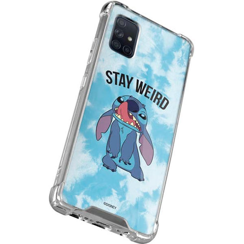 Disney Lilo and Stitch Stay Weird Galaxy A71 5G Clear Case