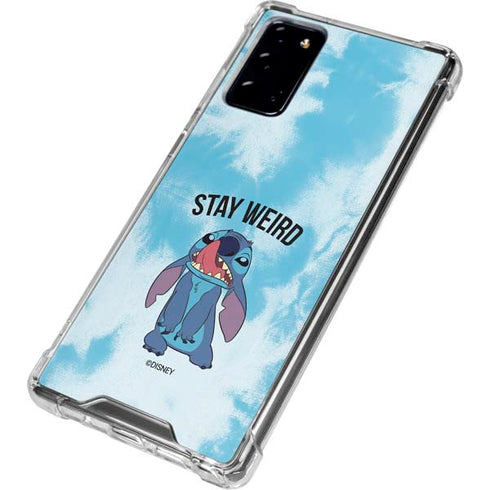 Disney Lilo and Stitch Stay Weird Galaxy Note20 5G Clear Case