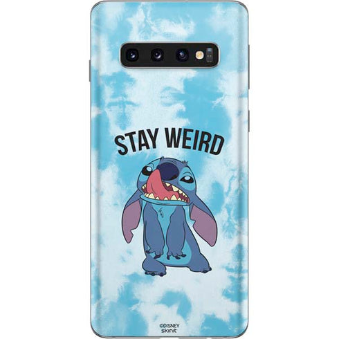 Disney Lilo and Stitch Stay Weird Galaxy S10 Skin