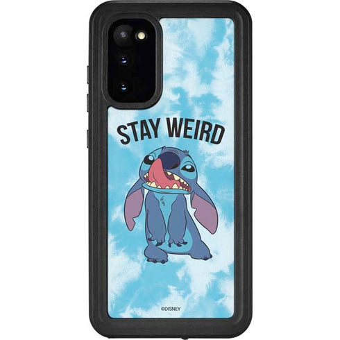 Disney Lilo and Stitch Stay Weird Galaxy S20 Waterproof Case