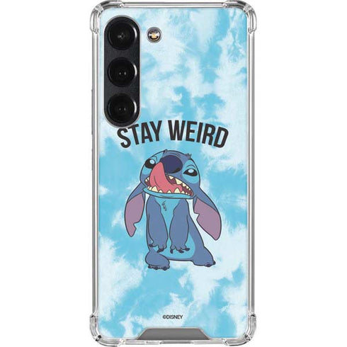 Disney Lilo and Stitch Stay Weird Galaxy S23 Clear Case