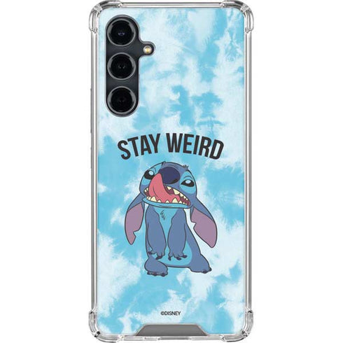 Disney Lilo and Stitch Stay Weird Galaxy S23 FE Clear Case