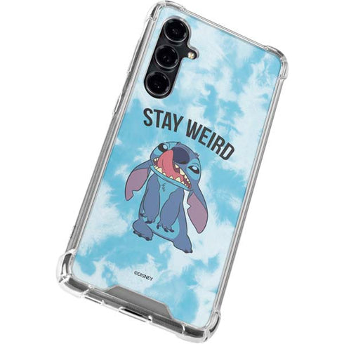Disney Lilo and Stitch Stay Weird Galaxy S23 FE Clear Case
