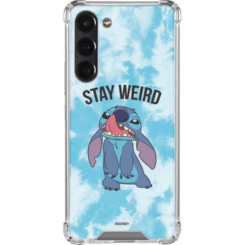 Disney Lilo and Stitch Stay Weird Galaxy S23 Plus Clear Case