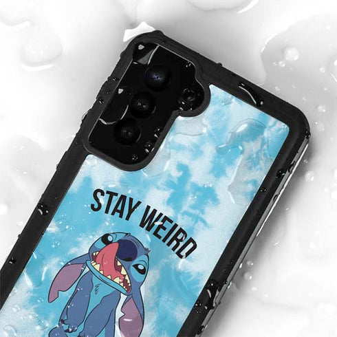 Disney Lilo and Stitch Stay Weird Galaxy S23 Plus Waterproof Case