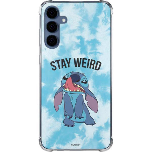 Disney Lilo and Stitch Stay Weird Galaxy S24 Clear Case