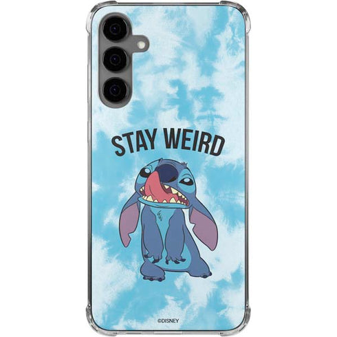 Disney Lilo and Stitch Stay Weird Galaxy S24 Plus Clear Case