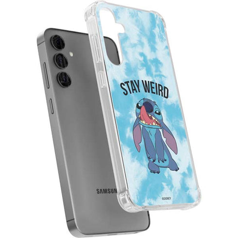 Disney Lilo and Stitch Stay Weird Galaxy S24 Plus Clear Case