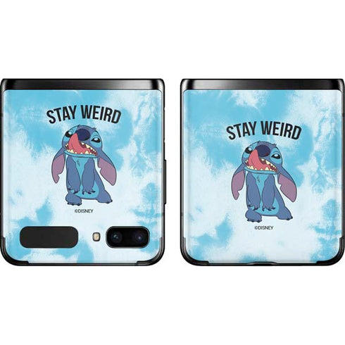 Disney Lilo and Stitch Stay Weird Galaxy Z Flip Skin