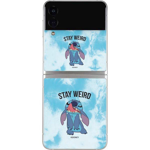Disney Lilo and Stitch Stay Weird Galaxy Z Flip4 5G Skin