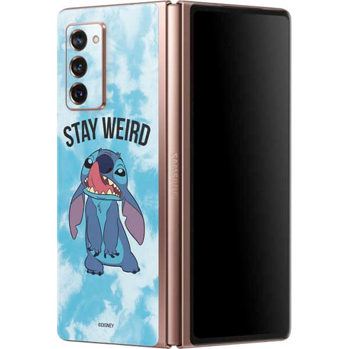 Disney Lilo and Stitch Stay Weird Galaxy Z Fold2 5G Skin