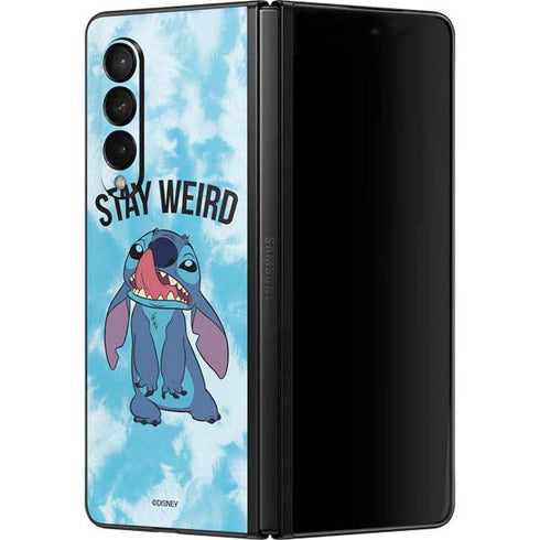 Disney Lilo and Stitch Stay Weird Galaxy Z Fold3 5G Skin