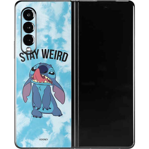 Disney Lilo and Stitch Stay Weird Galaxy Z Fold3 5G Skin
